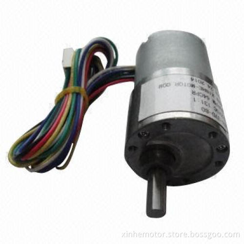 12V Gear motor with 64CPR encoder, low noise, large torque and long lifespan